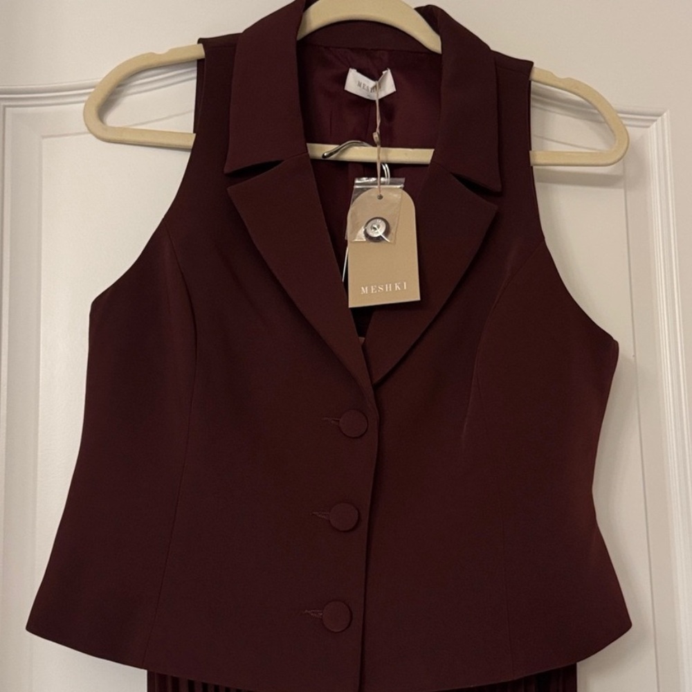 Meshki suiting  Vest and skirt
